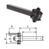 Achsstummel 2000/2500/1750 kg bei 40 km/h