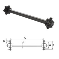 Laufachse 1750/1950/1600 kg bei 40 km/h