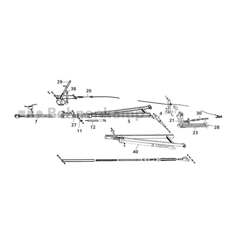 REP.-SATZ ZUGSTANGE 780 MM LANG