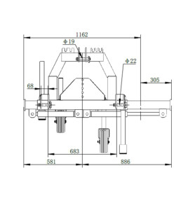 Doppelseitiger Rahmen DH 90